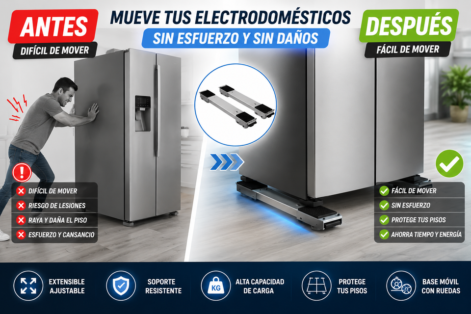 Nuevo Deslizador Extensible para Electrodomésticos Pesados