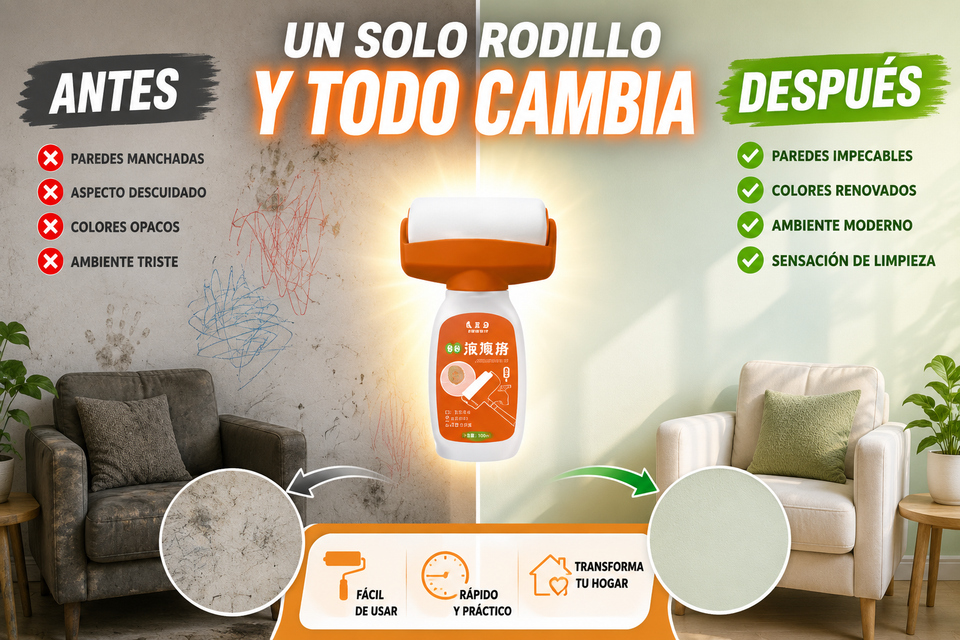 Nuevo Rodillo Restaurador de Pared Fácil