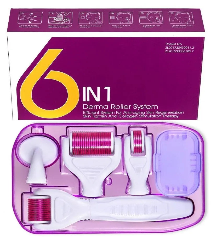 Nuevo Kit Rodillo Facial de Belleza 6 EN 1