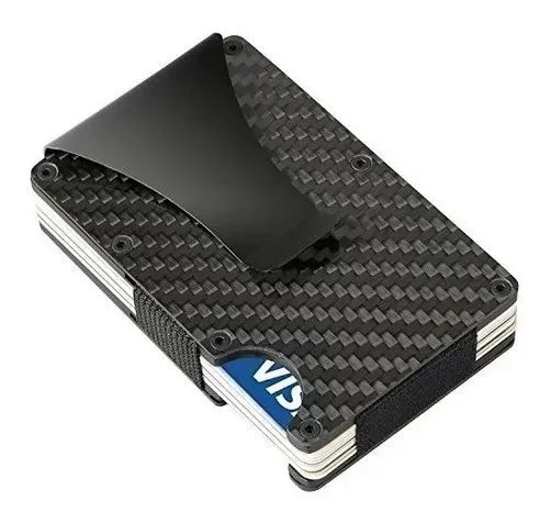 Billetera de fibra de carbono con bloqueo rfid