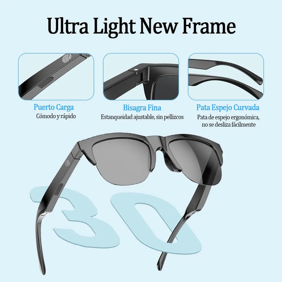 Nuevas Gafas de audio Inteligentes Bluetooth