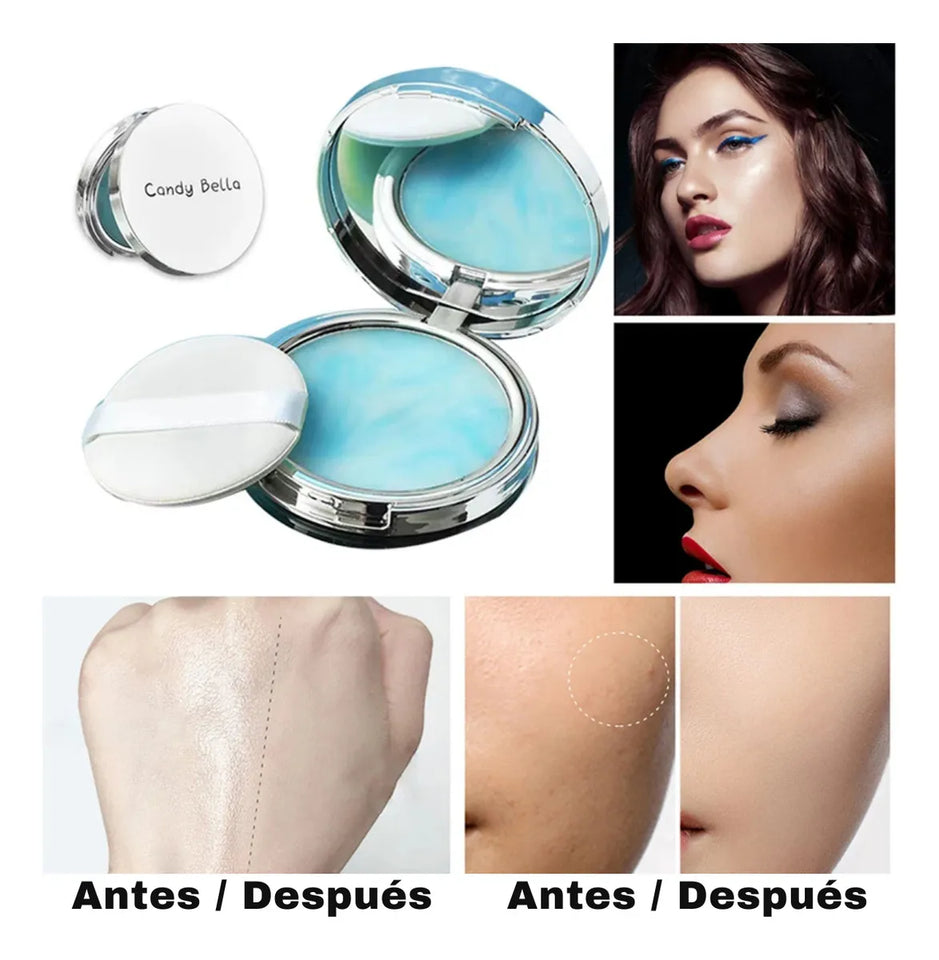 Nuevo Polvo Candy Bella Blue Sky – Adiós al Brillo, Hola Piel de Porcelana