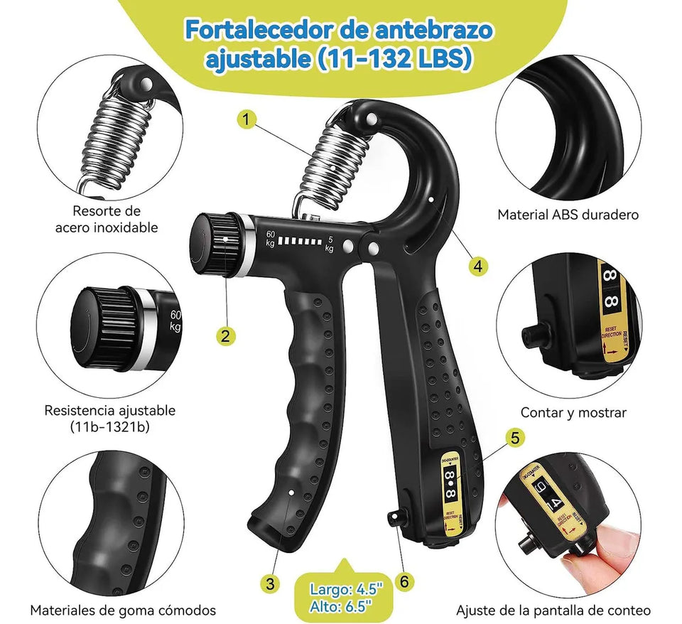 Nuevo Fortalecedor de Agarre 5 en 1