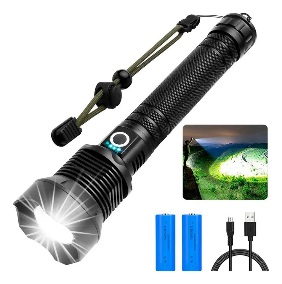 Nueva Linterna LED Recargable Todo Terreno-Ilumina todo tu vecindario