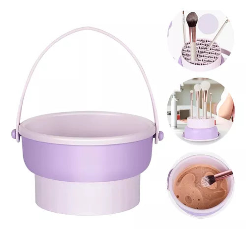 Nuevo Cubo de limpieza de brochas de maquillaje