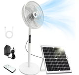 Nuevo Ventilador Solar recargable de 16 pulgadas