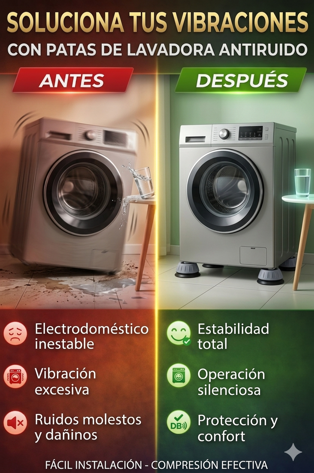 Nuevo soportes Antivibración Pro para Lavadora