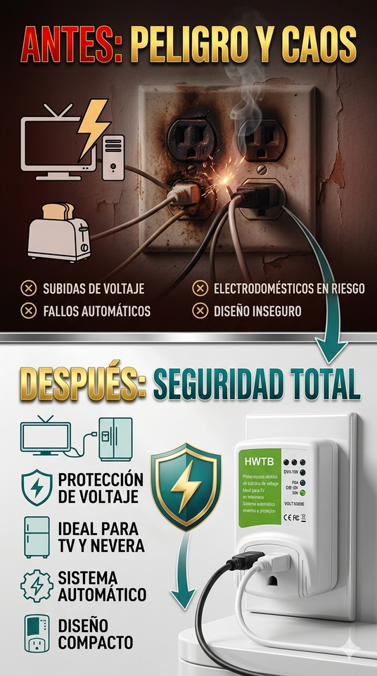 Nuevo Protector de Voltaje Hogar BSEED Enchufe