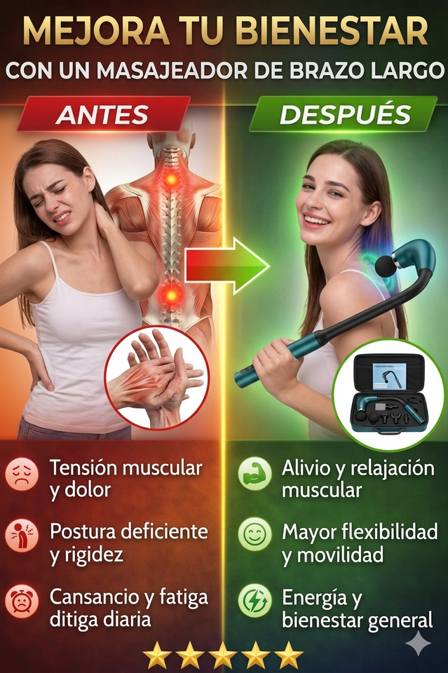 Nueva Pistola de Masaje RelaxPro Compacta