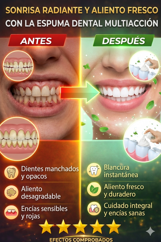 Nuevo Mousse Dental Espuma Fresca