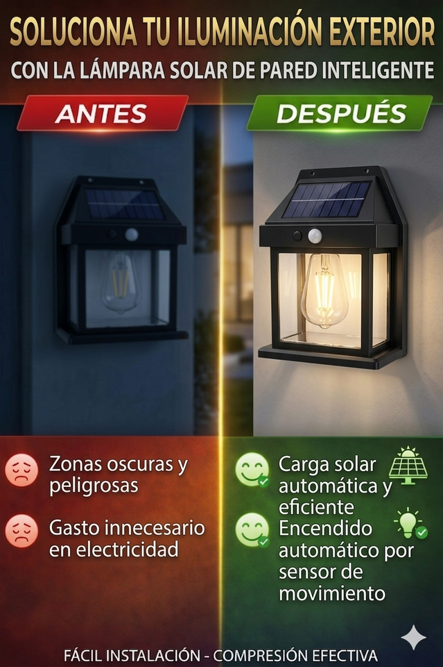 Nuevo Luz Solar Vintage de Pared