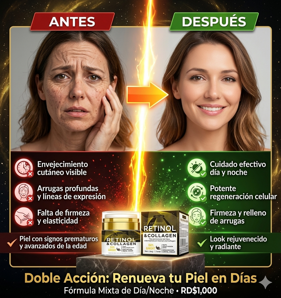 Nueva Crema Renovadora Facial Retinol Pro
