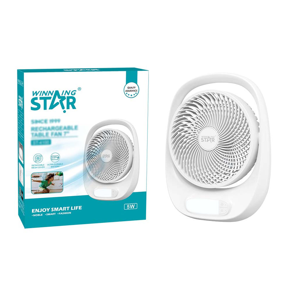 Ventilador solar recargable