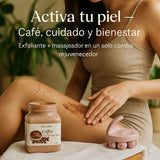 Nuevo COMBO 2 EN 1-Exfoliante Aromático y Masajeador de 7 esferas