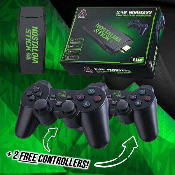 The Retro Gamepad - 2 Controles inalámbrico y más de 10,000 juegos