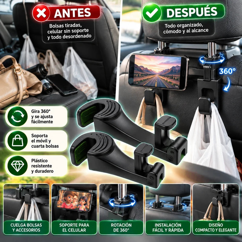 Nuevo Gancho Para Reposacabezas De Coche
