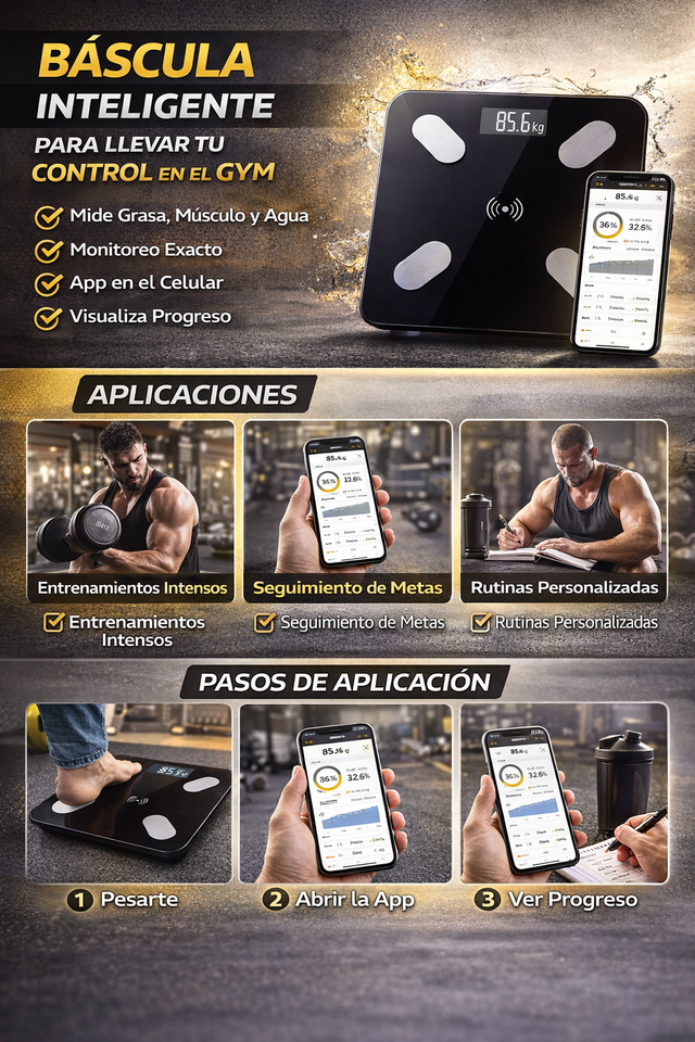 Nueva Báscula Inteligente Salud y Peso