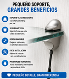 Nuevo Set de 2 Pinzas Ajustable Sujeción Vidrio Estante F
