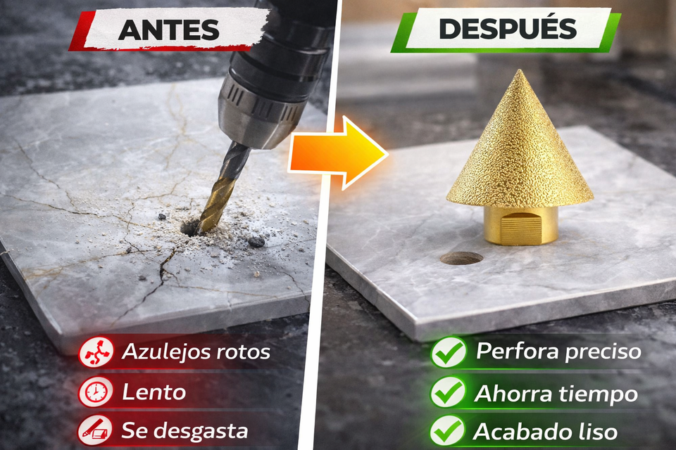 Nueva Broca Diamante Fácil para Azulejos Mármol