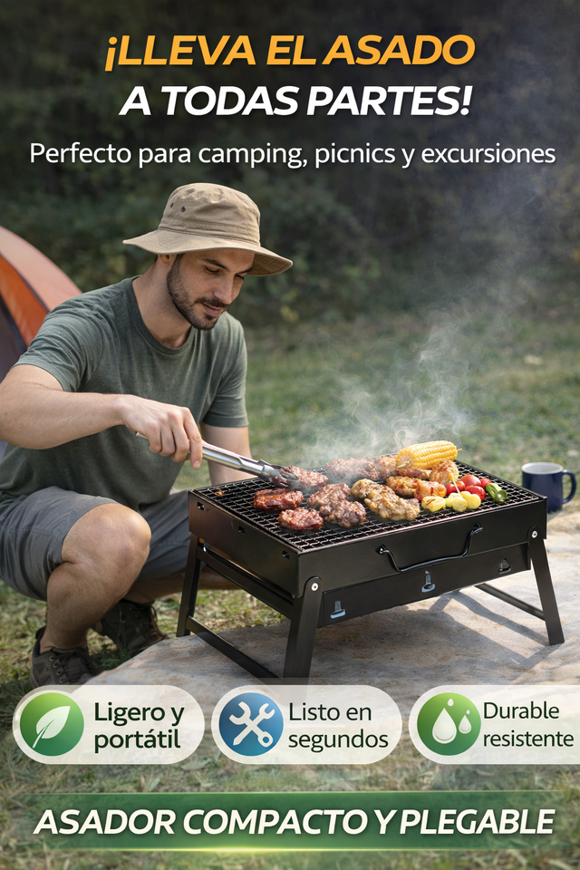 Nueva Parrilla Portátil de Carbón