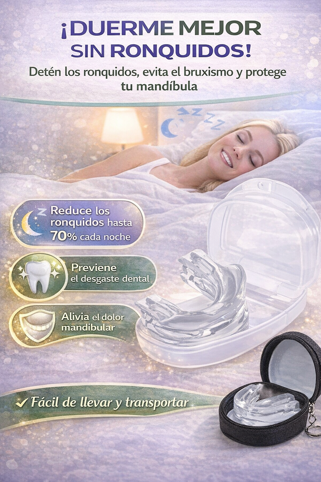 Nuevo Protector Oral Anti Ronquidos Silicona