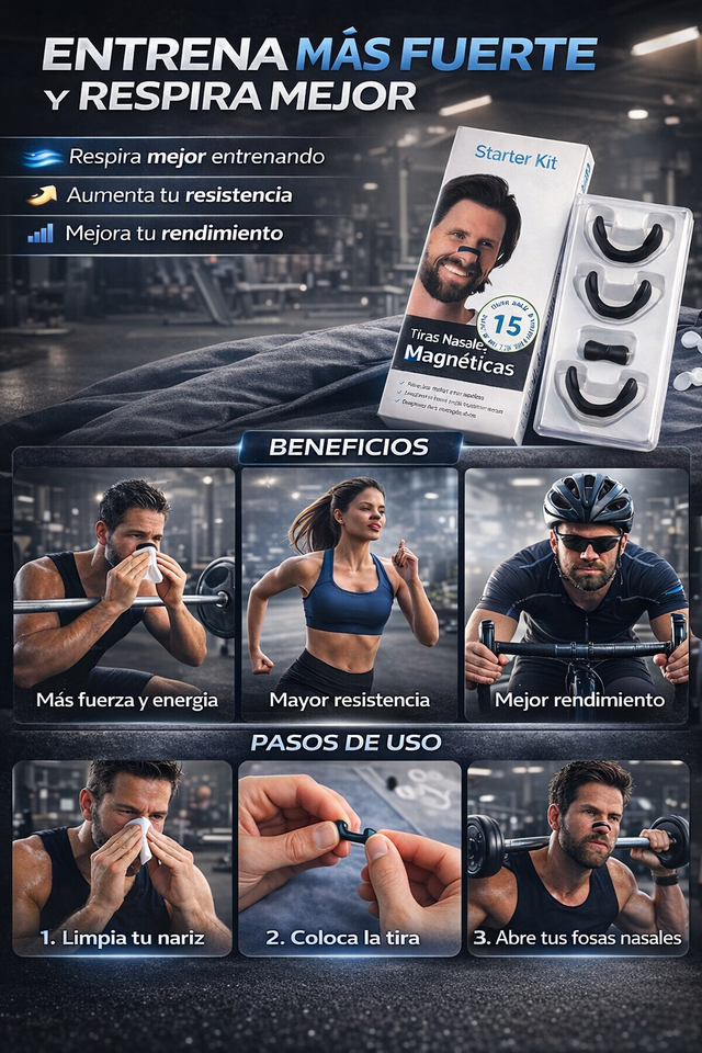 Nuevas Tiras Nasales Magnéticas Anti-ronquidos