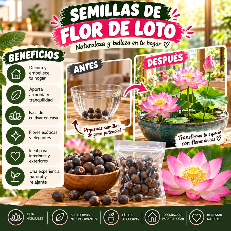 Semillas de Flor de Loto