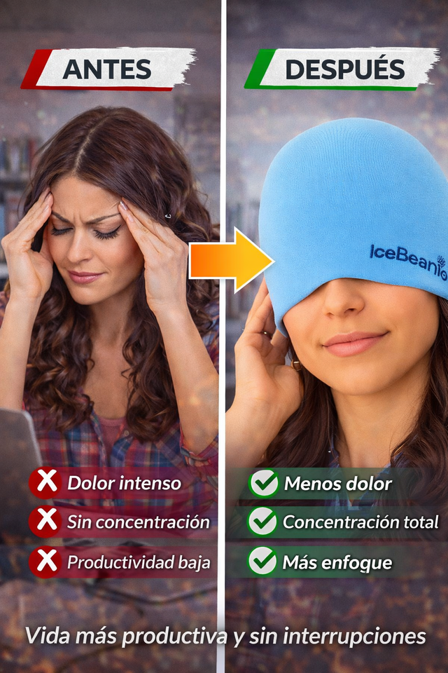 Nuevo Gorro Frío Alivio Migrañas Diario