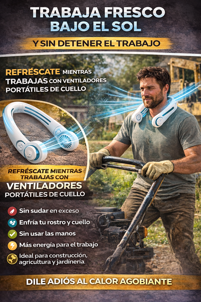 Ventilador de cuello portátil