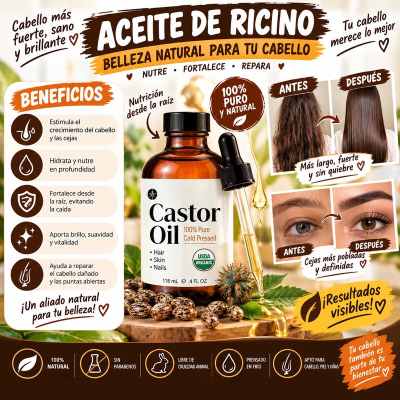 Aceite de Ricino Hidratante Capilar