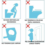 2 X 1 pack de 50 (100 pcs) Protectores de inodoro HygieneGuard