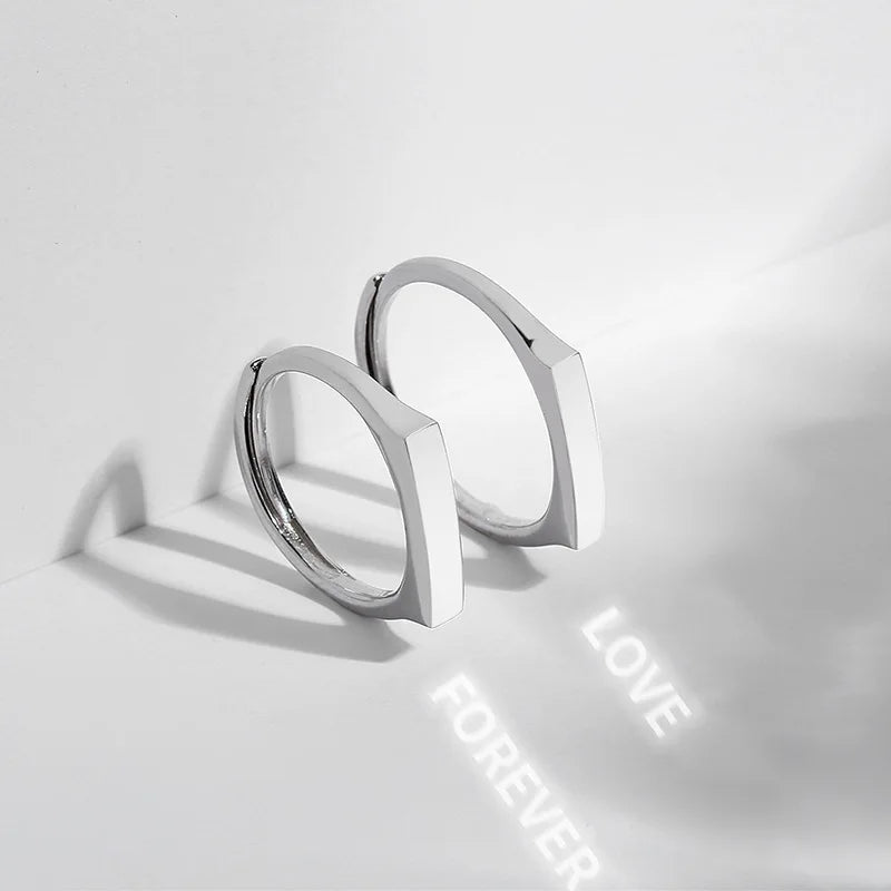 Nuevos Anillos Secretos de Amor lleve 2 color plata ajustable