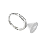 Nuevos Anillos Secretos de Amor lleve 2 color plata ajustable