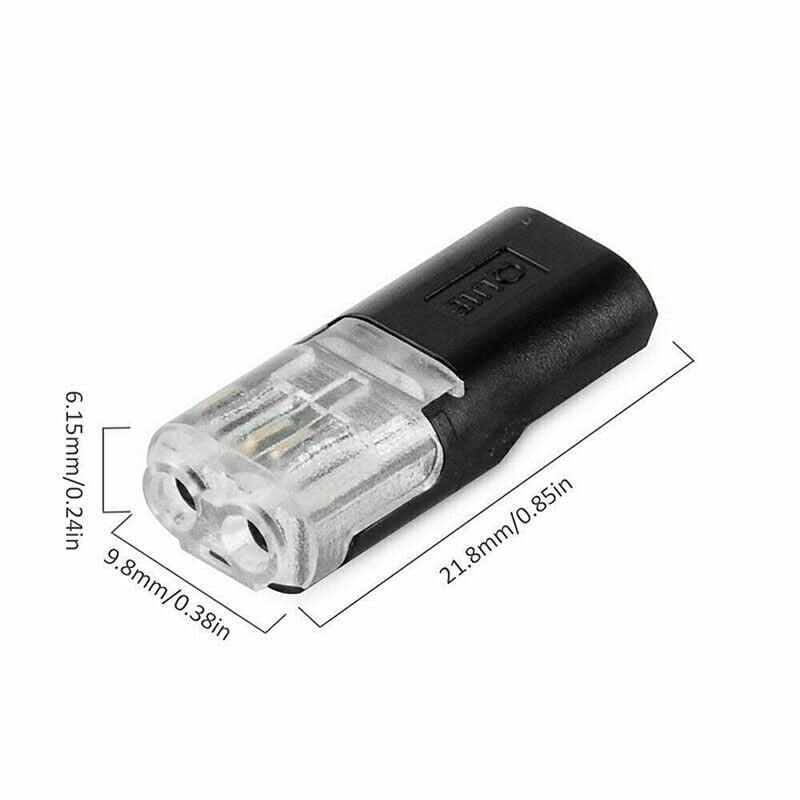 Nuevo KIT de 50 unidades de Conectores Push-in Doble Rápidos Seguros