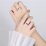 Nuevos Anillos Secretos de Amor lleve 2 color plata ajustable