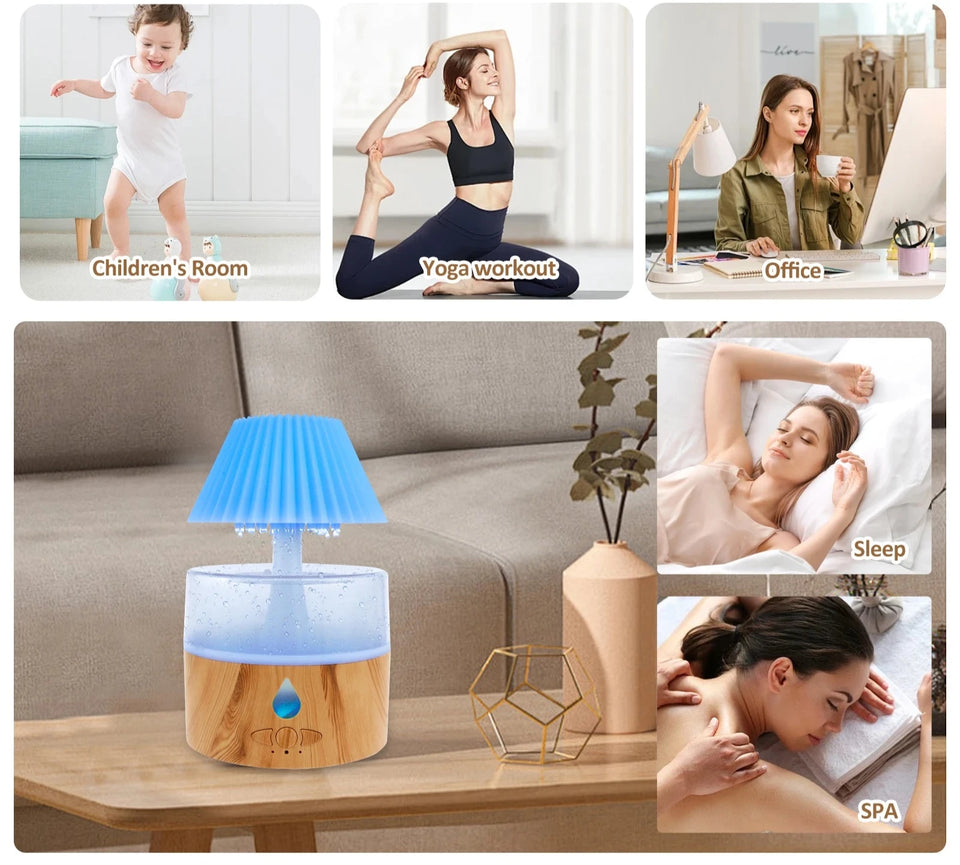 Nueva Humidificador de Lluvia LED