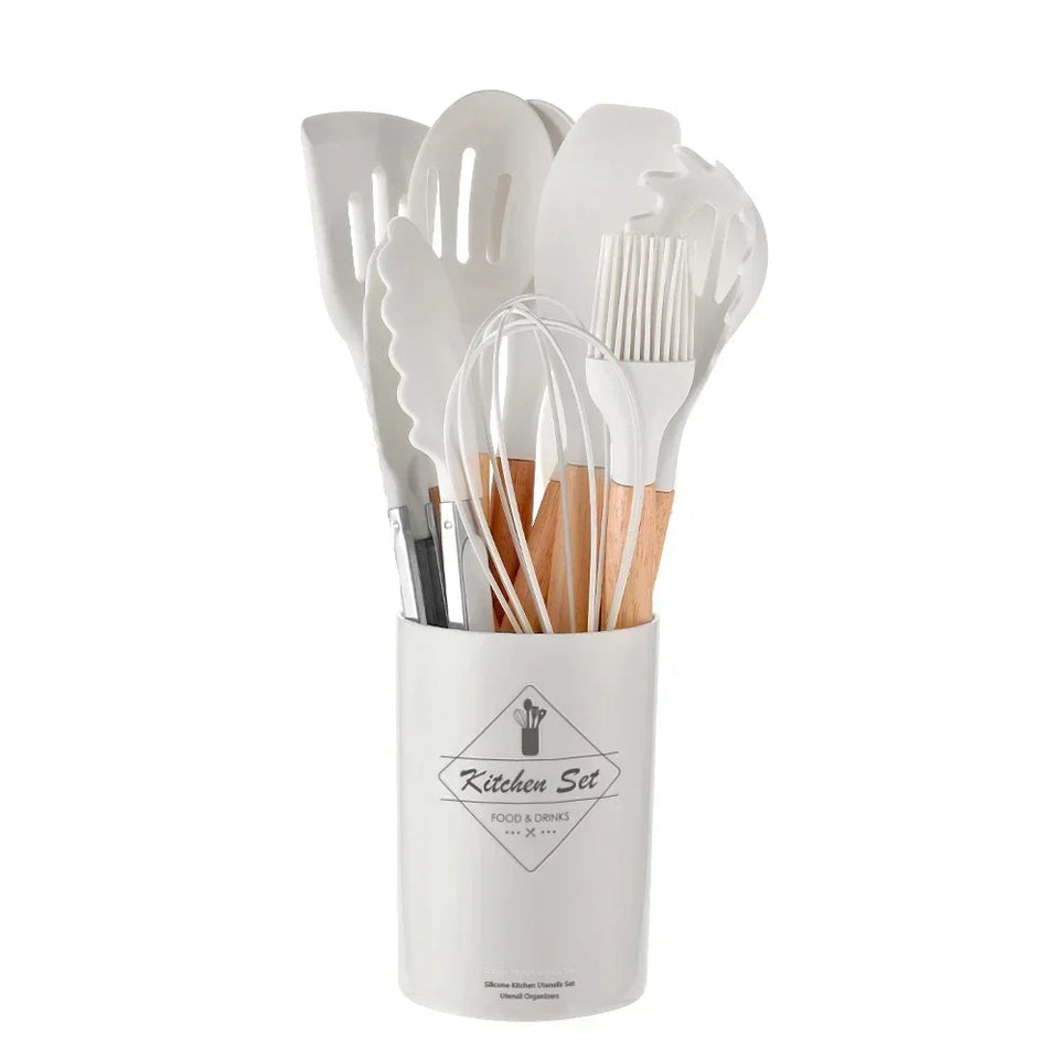 Nuevo Set Utensilios Cocina Silicona