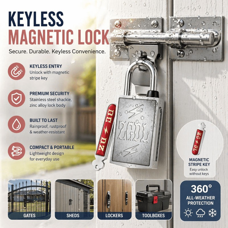 Nuevo Candado Magnético Sin Llave Seguridad Exterior