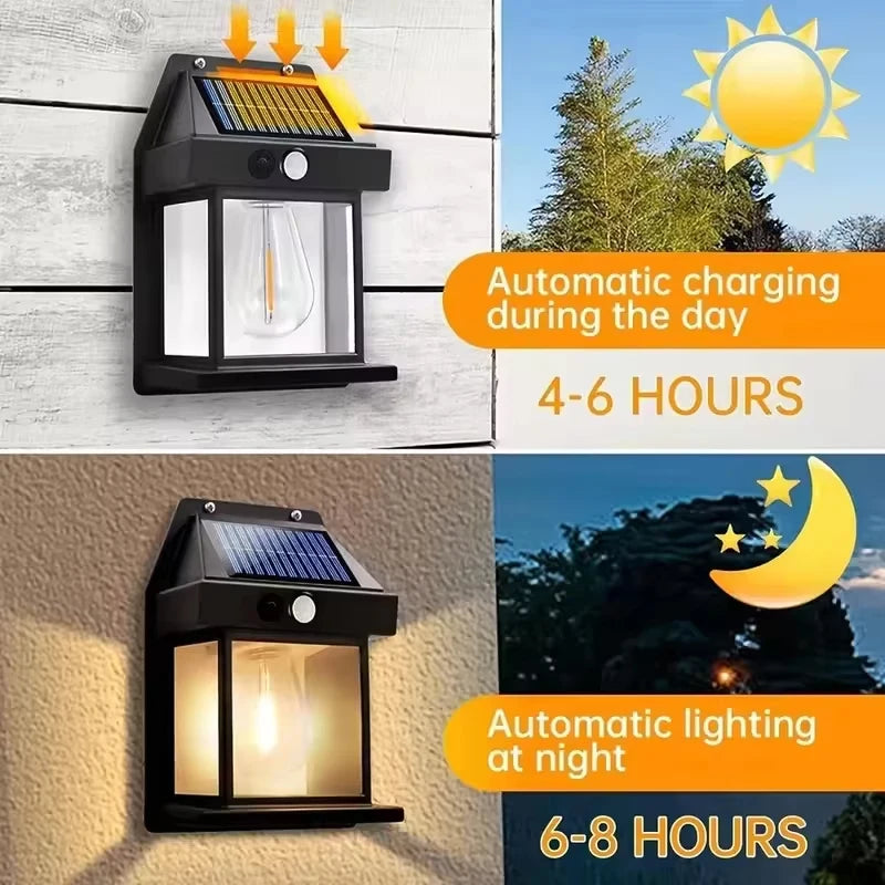 Nueva Lampara de Luz Solar con Sensor