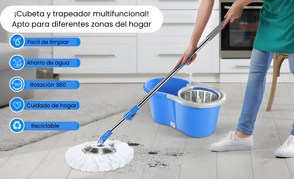Nuevo Mop Magic Trapeador con cubeta
