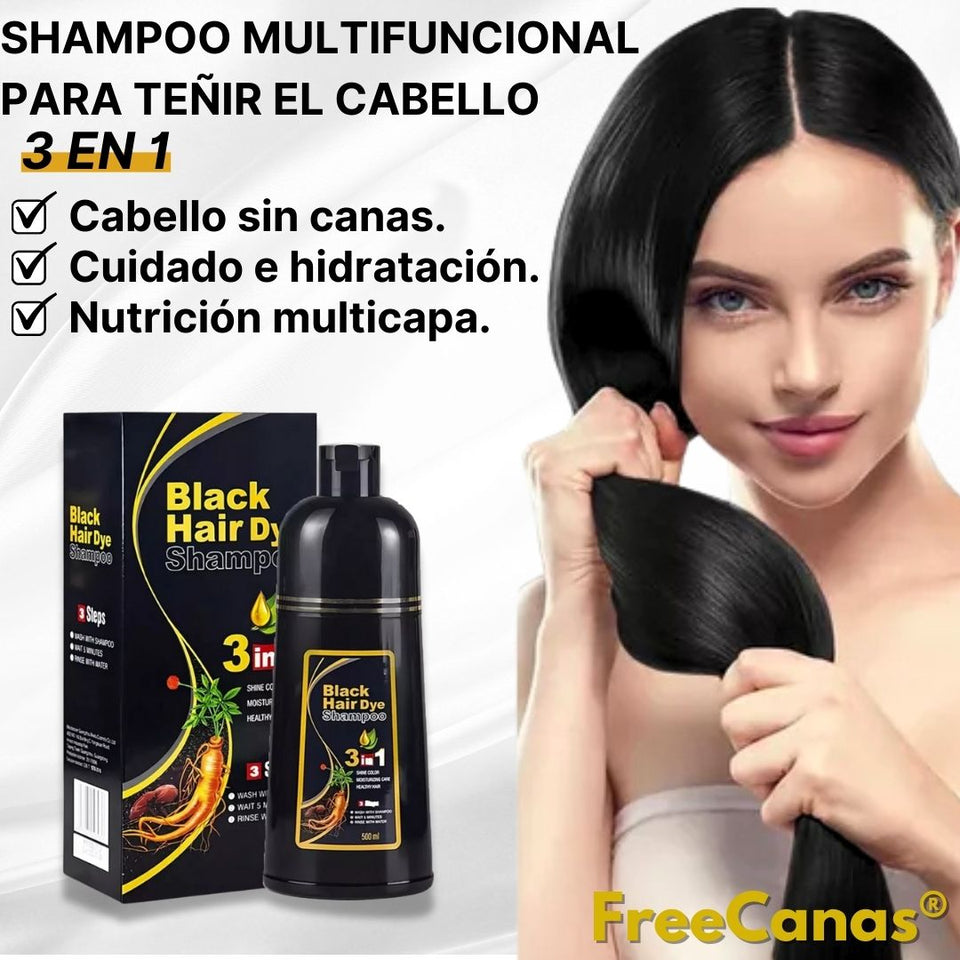 Nuevo Shampoo Milagro Anti-Canas negro