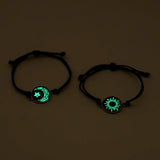 Nuevas Pulseras Románticas de 2 unidades Luna y Sol