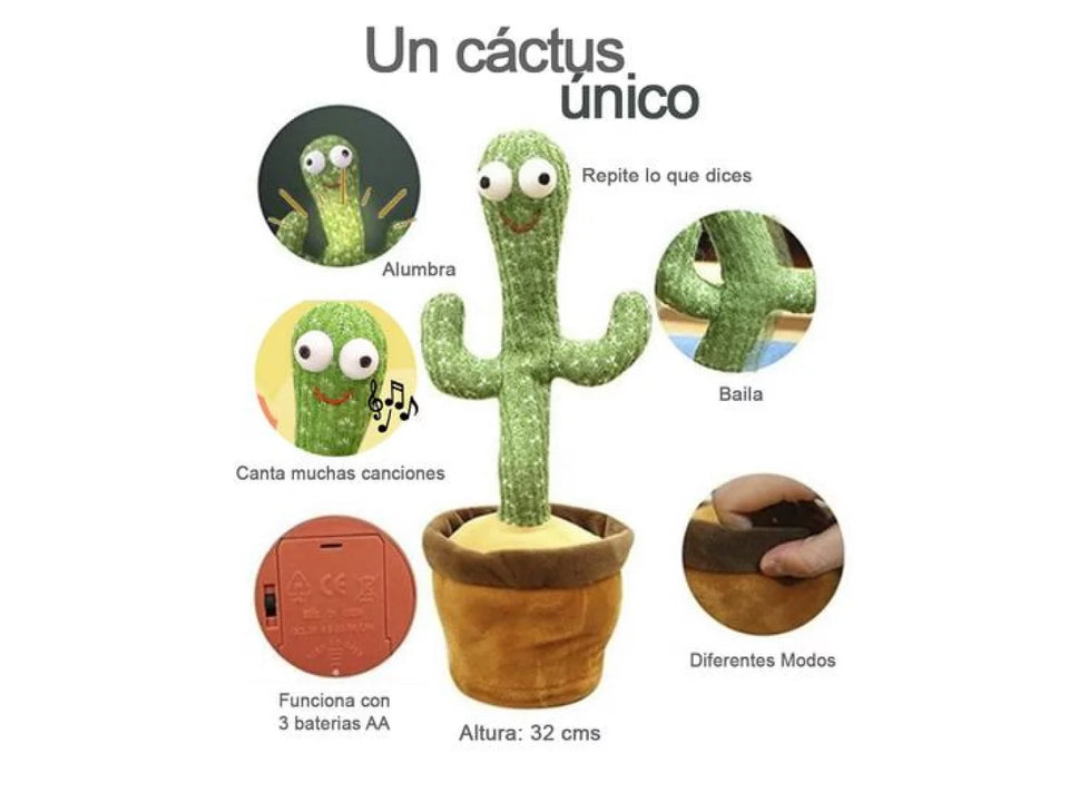 Nuevo Cactus Bailarín Recargable