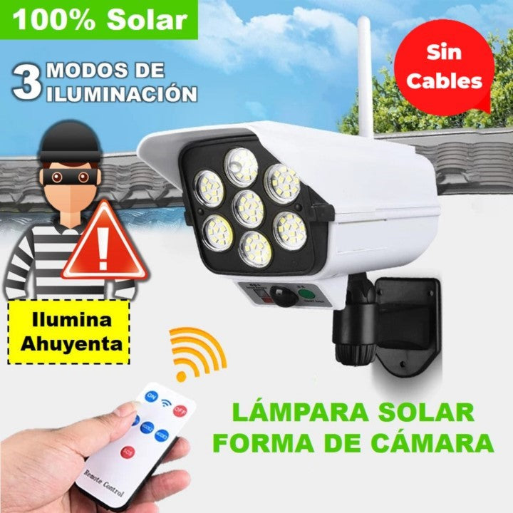 Nueva Lámpara Luz Solar LED Tipo Cámara (No Cámara)