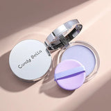 Nuevo Polvo Candy bella Compacto Púrpura Iluminador Duradero
