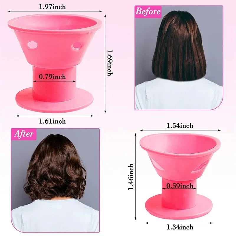 Nuevo SET de 10 Rizadores de Silicona Fácil para Cabello