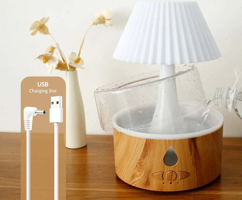 Nueva Humidificador de Lluvia LED