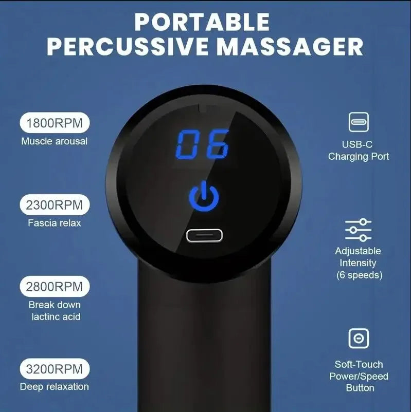 Nuevo Mini Masajeador Muscular Pro Portátil
