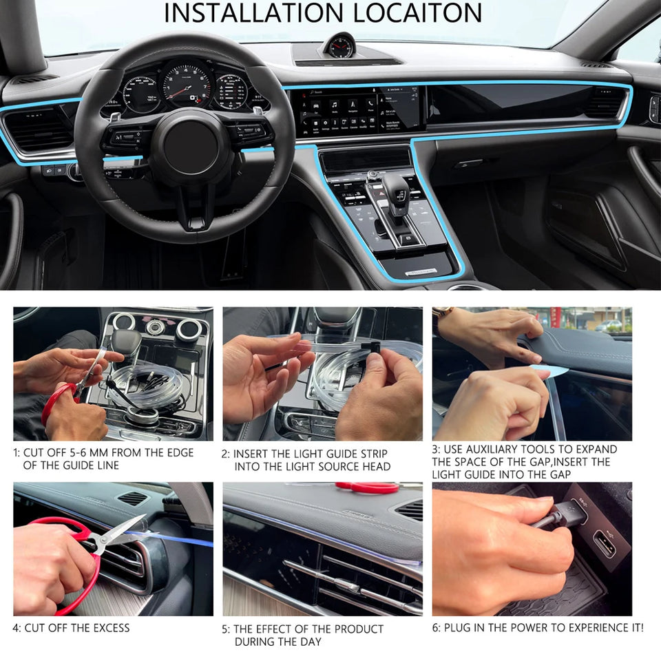 Nuevas Luces LED Interior para Autos de 3 Metros