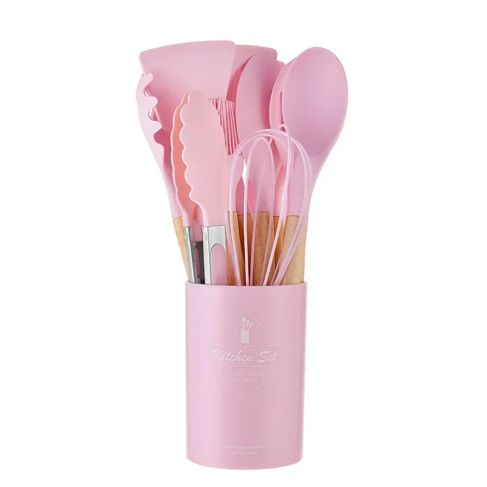 Nuevo Set Utensilios Cocina Silicona